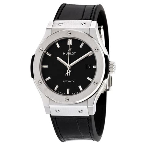 Men's Classic Fusion Alligator/Rubber Black Dial 